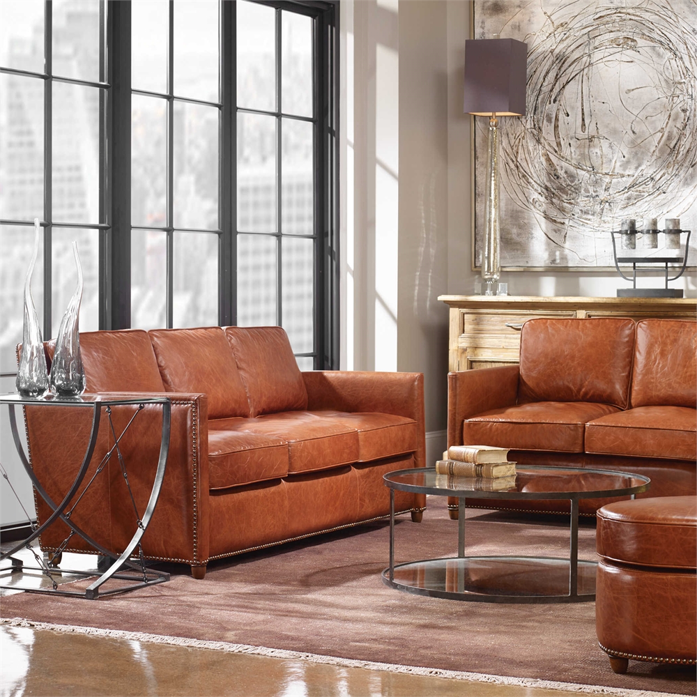 decorate with leather Uttermost Chattanooga Living Room Furniture that Adds Character to the Home