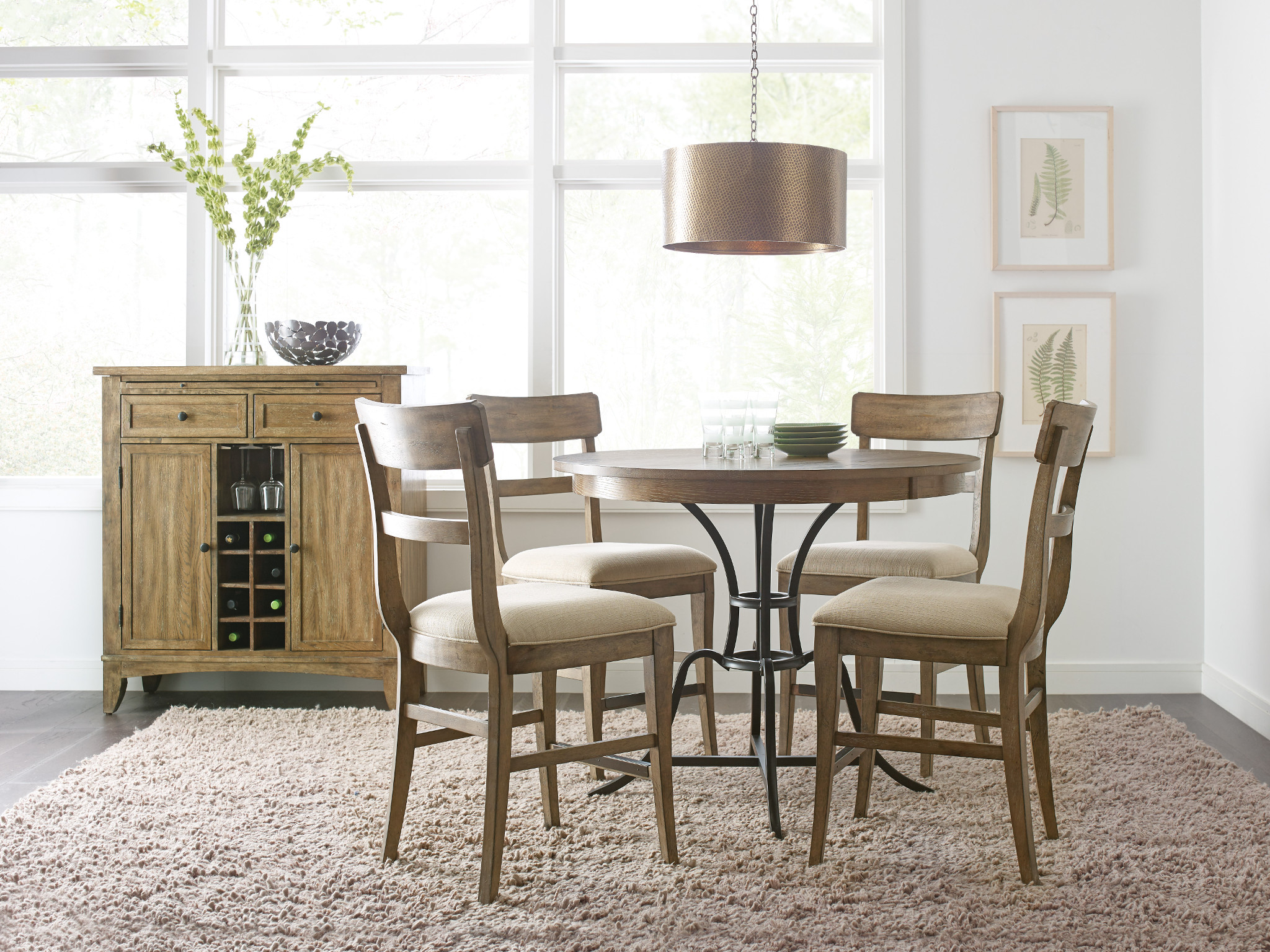 Chattanooga Kitchen Table Ideas Kincaid counter height table from EF Brannon Furniture store in Chattanooga TN