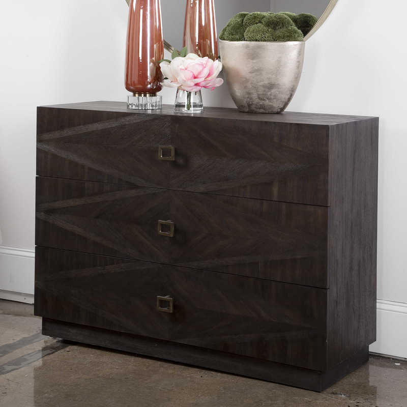 Spruce up your Chattanooga bedroom furniture with the addition of the Uttermost Maverick chest, a great alternative to a classic bedside table.