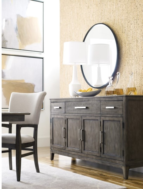 Add a mirror in your Chattanooga dining room space as a chic alternative to artwork.