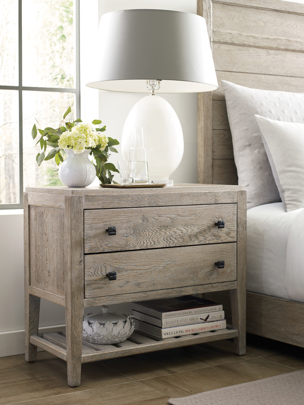 Add a multi-purpose nightstand to your Chattanooga bedroom furniture lineup for smart storage that also looks chic.