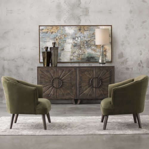 green decor accent chairs from Uttermost
