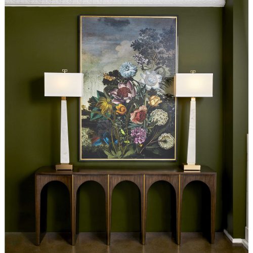Floral painting green decor by Uttermost