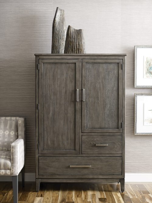 tall dark wood cabinet for maximum room storage