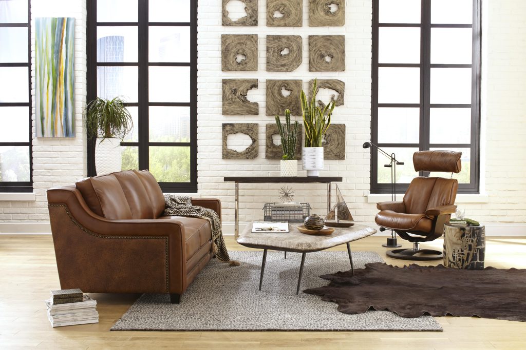 The Fifth Avenue sofa by Omnia Leather Furniture, sold by EF Brannon.