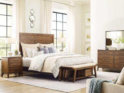 The Abode collection by Kincaid features alder wood furniture for unique charm.