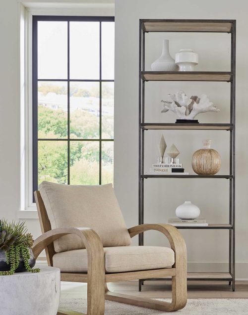 Make the most of a spacious bedroom with an etagere.