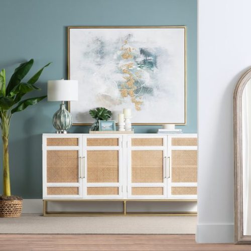 Organize after the holidays with the Biscayne sideboard.
