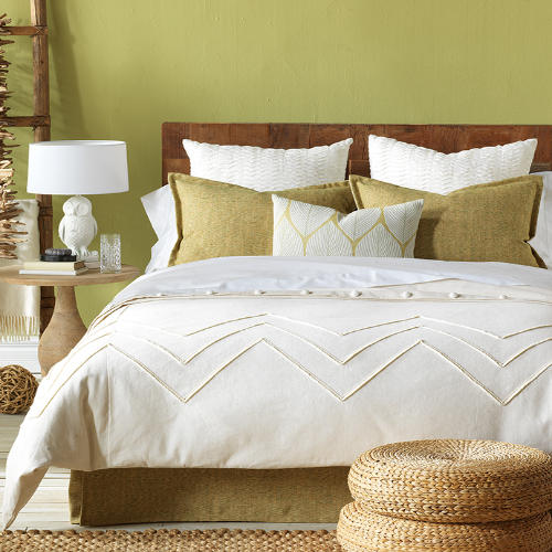 Sandler bedding by Eastern Accents in neutral home decor