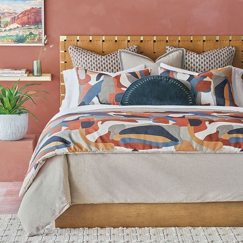 Bedding from Eastern Accents for spring home decor.