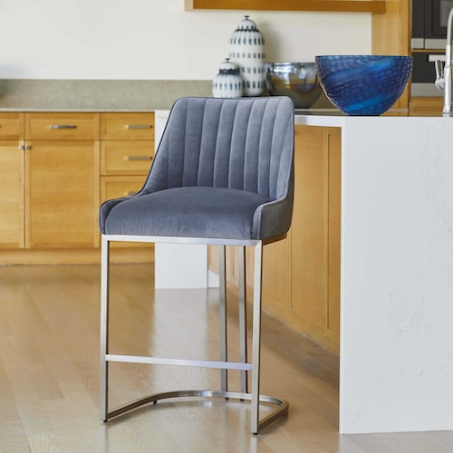 an image of a modern kitchen stool