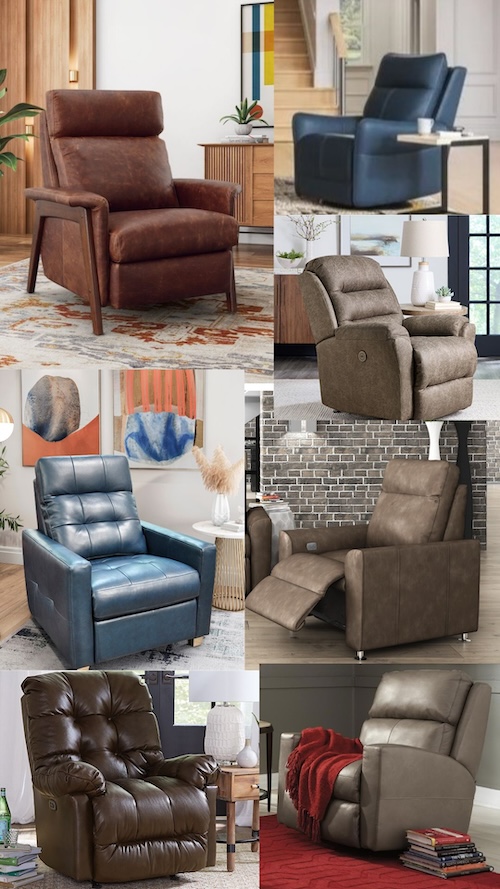 image of leather recliners