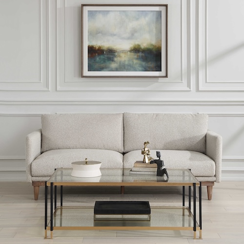 image of white sofa
