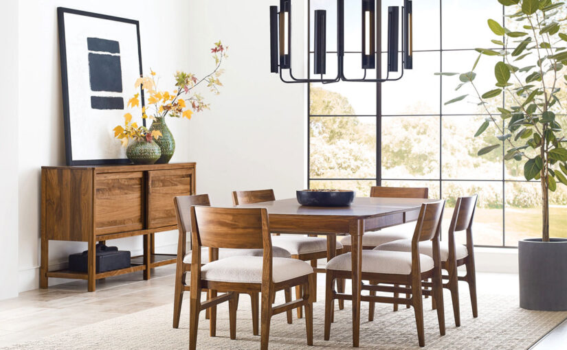 A solid wood table with easy-to-install leaves allows you to extend your table for extra last minute holiday dinner guests