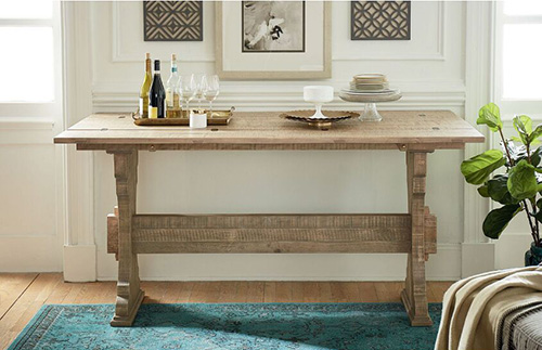 trestle flip top table